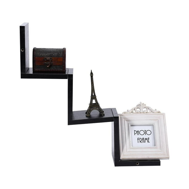Details about / Wooden Wall Hanging Shelf Storage Holder House Shaped Home Decor Rack Organizer